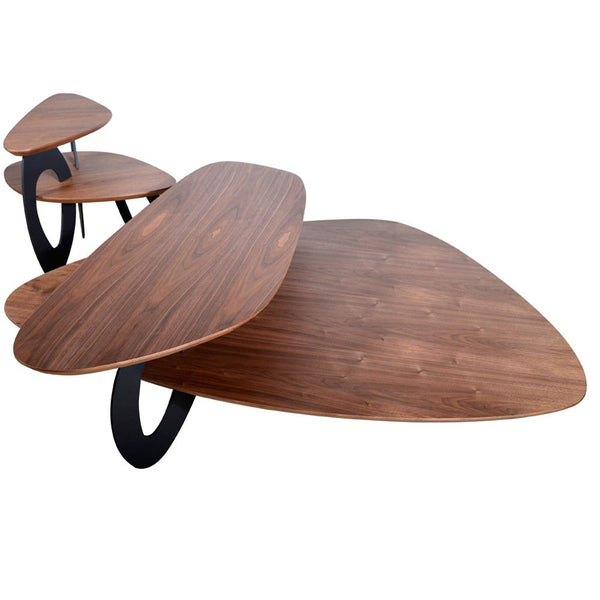 Vig Furniture Modrest Sprig Modern Walnut End Table | Modishstore | End Tables-2