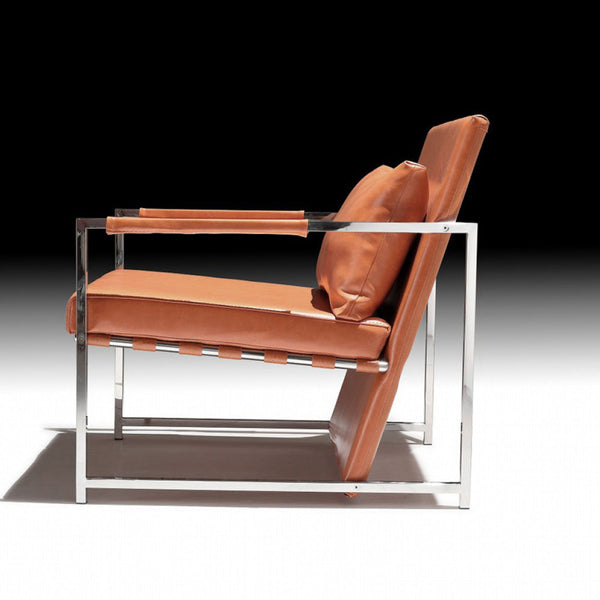 Vig Furniture Divani Casa Ultra Modern Leatherette Accent Chair | Modishstore | Accent Chairs-4