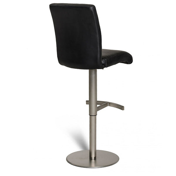Vig Furniture Modrest T-1206 Modern Black Eco-Leather Bar Stool | Modishstore | Bar Stools-2