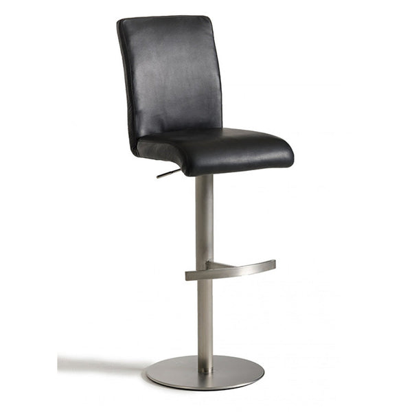 Vig Furniture Modrest T-1206 Modern Black Eco-Leather Bar Stool | Modishstore | Bar Stools