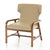 Vig Furniture Modrest Olenna Modern Taupe & Walnut Accent Chair | Modishstore | Accent Chairs-2