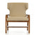 Vig Furniture Modrest Olenna Modern Taupe & Walnut Accent Chair | Modishstore | Accent Chairs-4