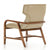 Vig Furniture Modrest Olenna Modern Taupe & Walnut Accent Chair | Modishstore | Accent Chairs-7