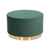 Vig Furniture Modrest Santee Modern Green Velvet & Gold Ottoman | Modishstore | Ottomans