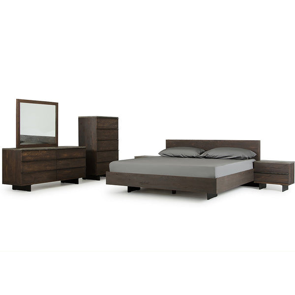 Vig Furniture Modrest Selma Modern Dark Aged Oak Mirror | Modishstore | Mirrors-3