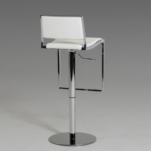 Vig Furniture Modrest Joanie Modern White Bar Stool | Modishstore | Bar Stools