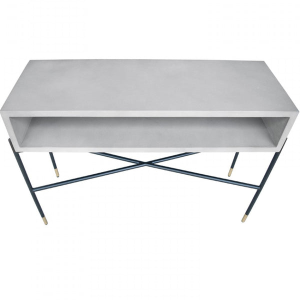Vig Furniture Modrest Walker Modern Concrete & Metal Console Table | Modishstore | Console Tables-3
