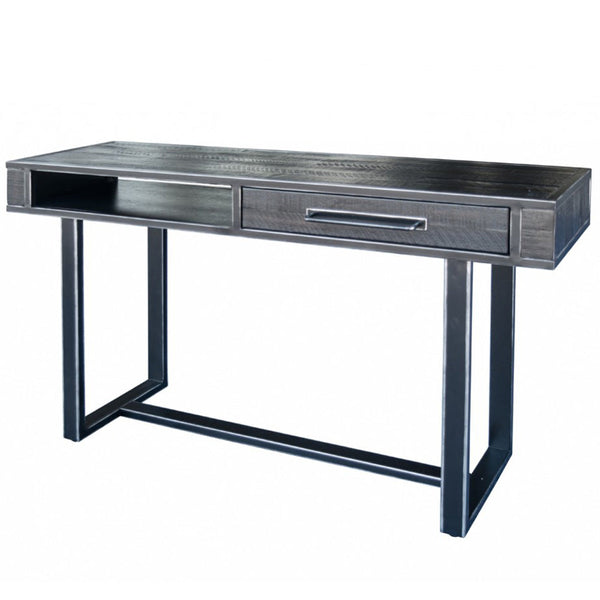 Vig Furniture Modrest Hardy Modern Black Acacia Console Table | Modishstore | Console Tables-2