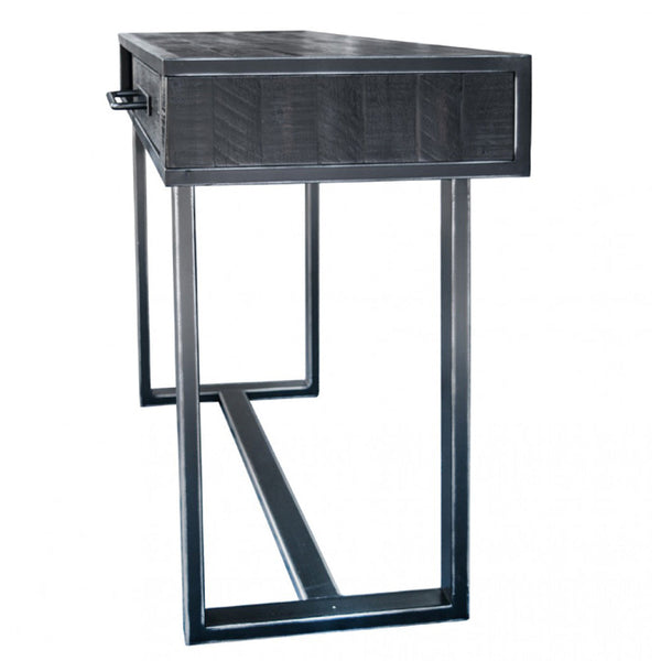 Vig Furniture Modrest Hardy Modern Black Acacia Console Table | Modishstore | Console Tables-3
