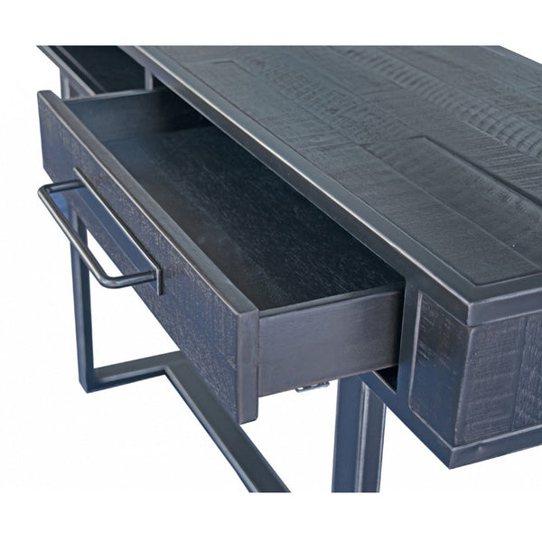 Vig Furniture Modrest Hardy Modern Black Acacia Console Table | Modishstore | Console Tables-4