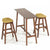 Vig Furniture Modrest Steed Modern Yellow & Walnut Bar Stool - Set of 2 | Modishstore | Bar Stools-5