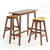 Vig Furniture Modrest Steed Modern Yellow & Walnut Bar Stool - Set of 2 | Modishstore | Bar Stools-2