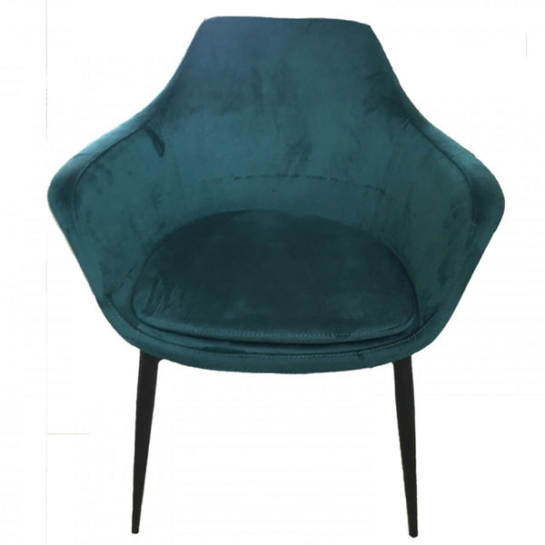 Vig Furniture Modrest Travis Modern Blue & Walnut Dining Chair (Set of 2) | Modishstore | Dining Chairs