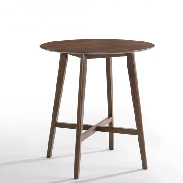 Vig Furniture Modrest Candice Modern Round Walnut Bar Table | Modishstore | Bar Table