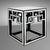 Vig Furniture Modrest Linley - Transitional Mirrored End Table | Modishstore | End Tables