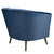 Vig Furniture Divani Casa Vaughn Modern Blue Velvet Accent Chair | Modishstore | Accent Chairs-4