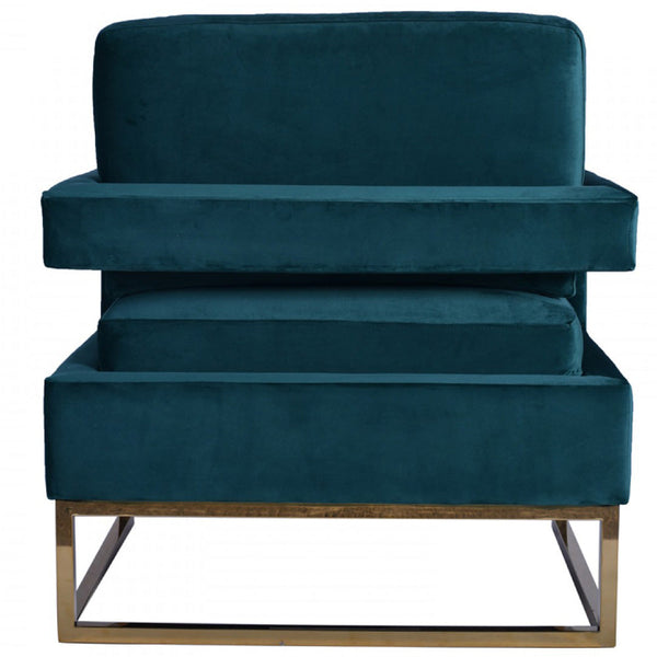 Vig Furniture Modrest Edna Modern Velvet & Gold Accent Chair | Modishstore | Accent Chairs-13