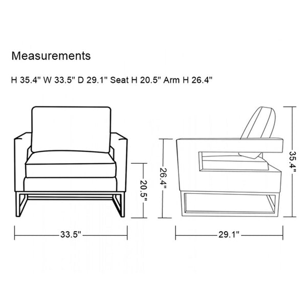 Vig Furniture Modrest Edna Modern Velvet & Gold Accent Chair | Modishstore | Accent Chairs-5