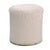 Vig Furniture Modrest Ghent Modern White Faux Fur & Gold Ottoman | Modishstore | Ottomans
