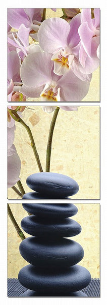 Vig Furniture Modrest Yoga Stones 3-Panel Photo On Canvas | Modishstore | Wall Art