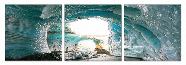 Vig Furniture Modrest Ice Cave 3-Panel Photo On Canvas | Modishstore | Wall Art