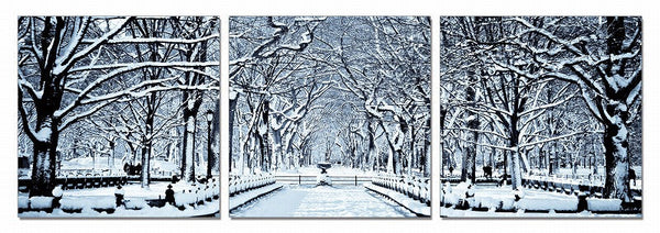 Vig Furniture Modrest Winter Trees 3-Panel Photo | Modishstore | Wall Art