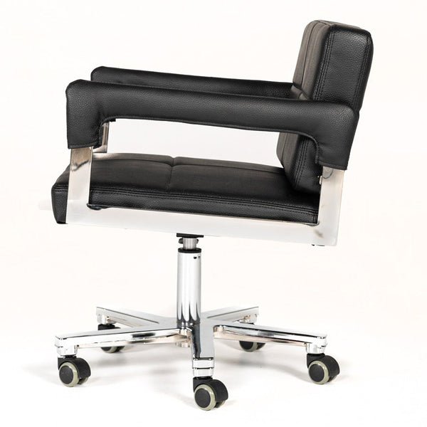 Vig Furniture Modrest Craig Modern Black Bonded Leather Office Chair | Modishstore | Office Chairs-2