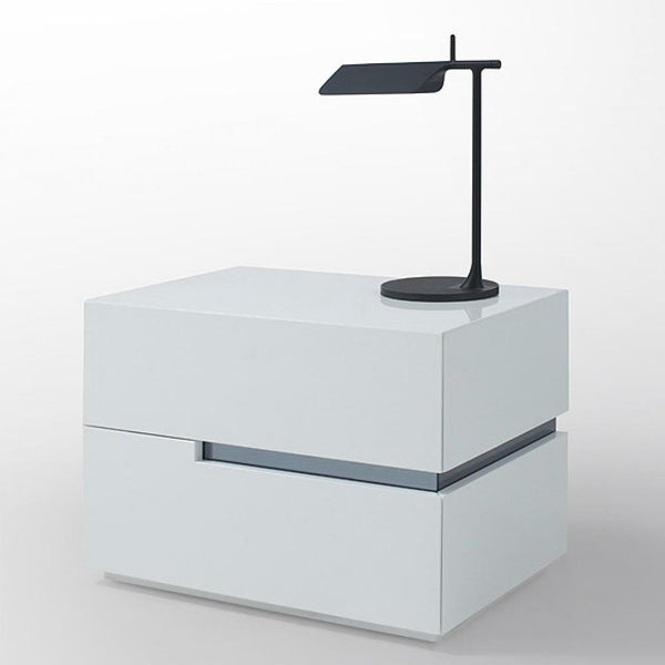 Vigfurniture Modrest Polar Modern White Lacquer Nightstand | Modishstore | Nightstands | VGWCGACG02  