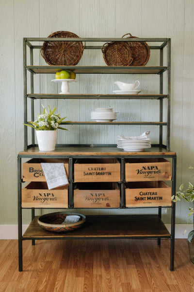 Napa East Vino Vintage Side Table Buffet