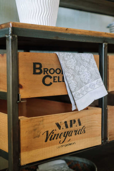 Napa East Vino Vintage Side Table Buffet