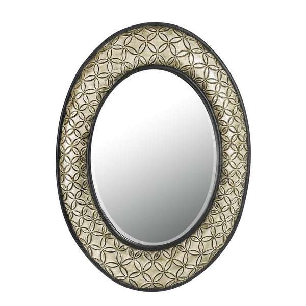 Cal Lighting WA-2151MIR Sartene Oval Pu Beveled Mirror | Modishstore | Mirrors