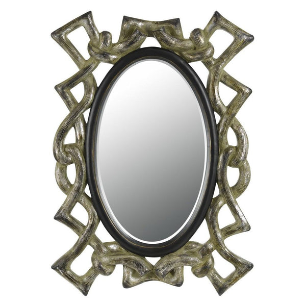 Cal Lighting WA-2156MIR Popoli Rectangular Pu Bevel Mirror | Modishstore | Mirrors