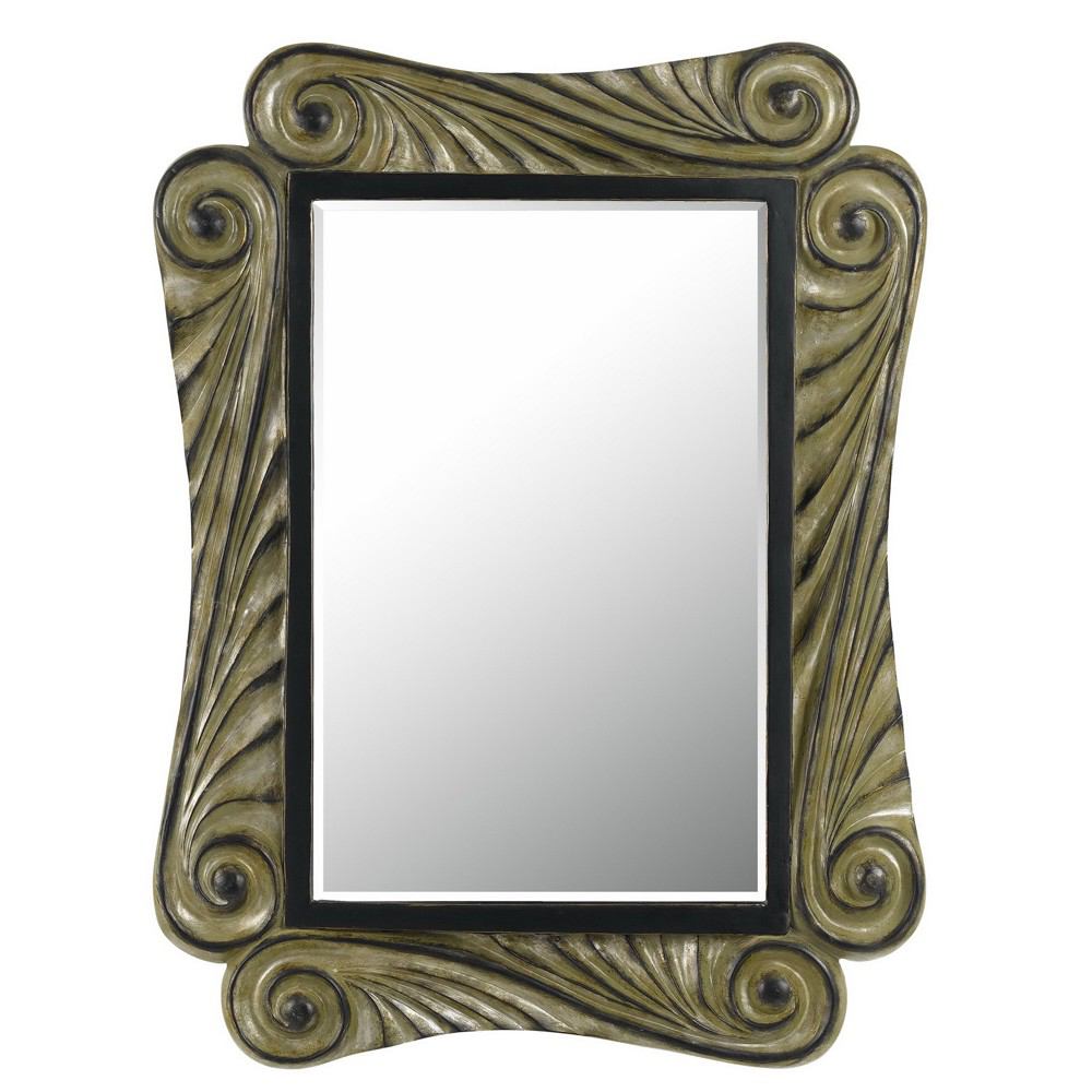 Cal Lighting WA-2158MIR Capri Rectangular Pu Beveled Mirror | Modishstore | Mirrors