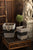 Vagabond Vintage Square Willow Baskets with Black Band - Set of 2 | Modishstore | Bins, Baskets & Buckets-4