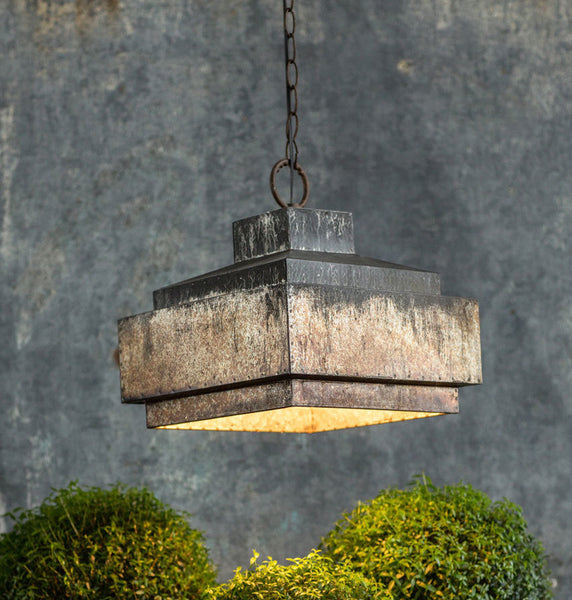 Vagabond Vintage Industrial Pyramid Pendant Lamp | Modishstore | Pendant Lamps