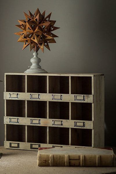 Vagabond Vintage Rustic Cubby Box | Modishstore | Shelves & Shelving Units