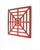 Screen Gems Square Red Mirror Wall Decor - Set of 2 - WD-104 | Wall Decor | Modishstore