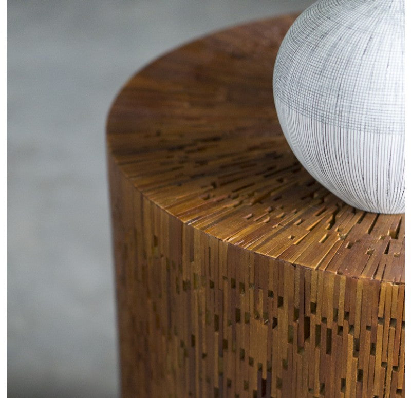 Gold Leaf Design Group Haida Side Round Table | Side Tables | Modishstore-3