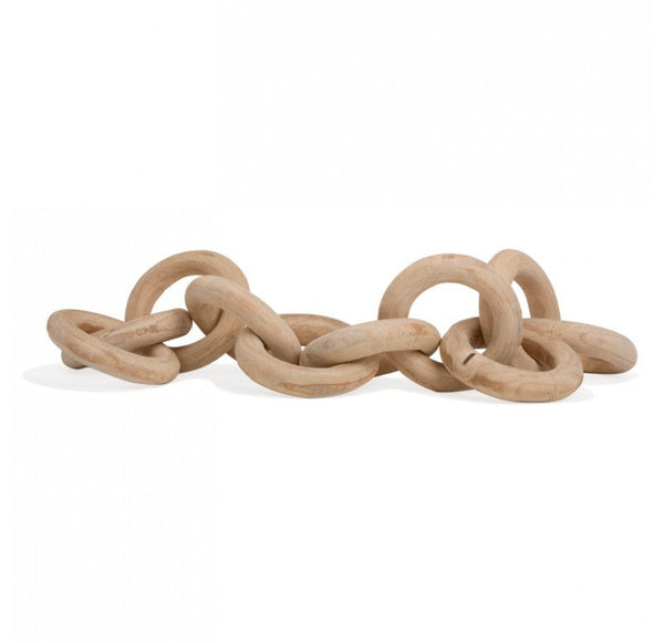 Gold Leaf Design Group Wood Chain | Sculptures | Modishstore-3