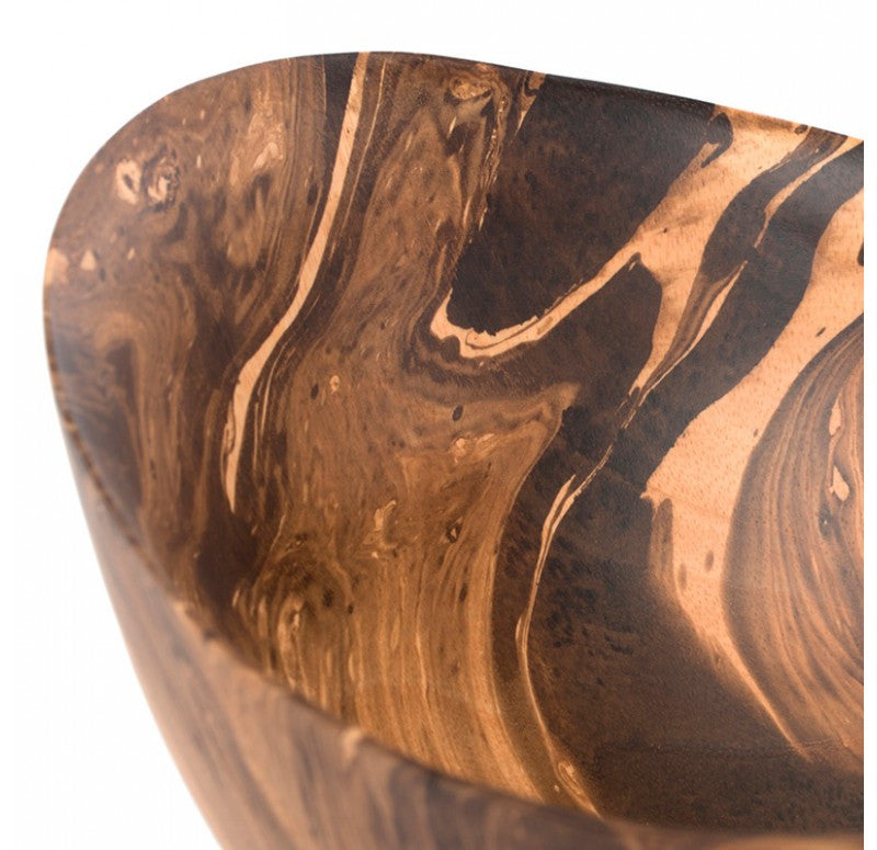 Gold Leaf Design Group Mochaware Bowl Wood | Decorative Bowls | Modishstore-5