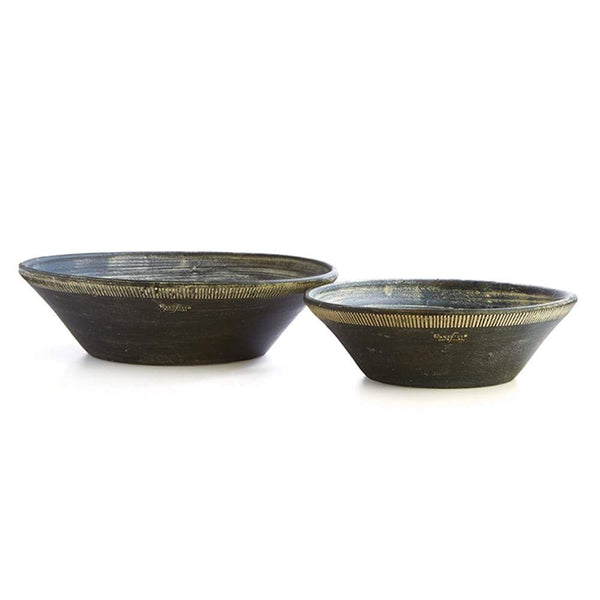 Wakefield Handmade Farnham Low Bowls #12& #20, Set of 2 By Napa Home & Garden | Decorative Bowls | WH135WW | Modishstore - 2