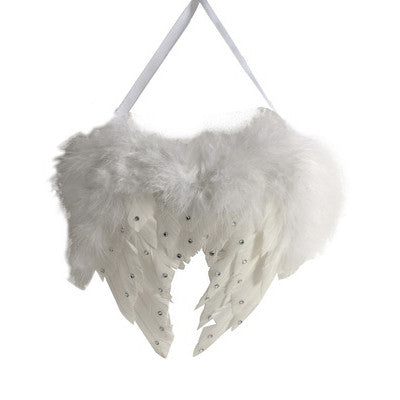 A&B Home Double Wing W/Diamond - White - Set of 4