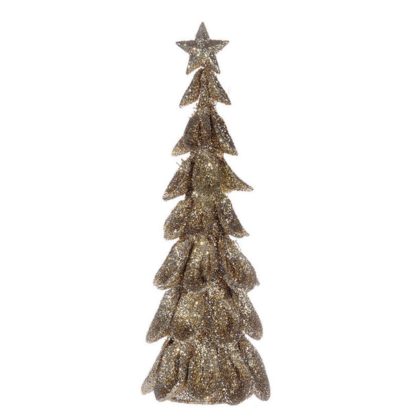 A&B Home Christmas Decor Mesh Ruffle Tree - Set Of 2