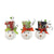 A&B Home Snowman Head Christmas Ornaments - 3 Asst Pc/Box - Set Of 6