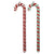 A&B Home Candycane Red & Green Christmas Ornaments - 2 Pc/Box - Set Of 6