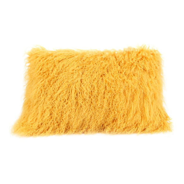 Moe's Home Collection Lamb Fur Pillow - Rectangle