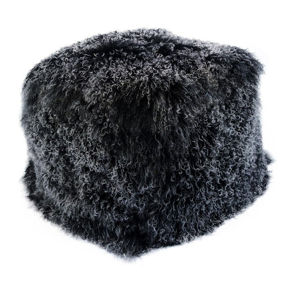 Moe's Home Collection Lamb Fur Pouf | Modishstore | Poufs