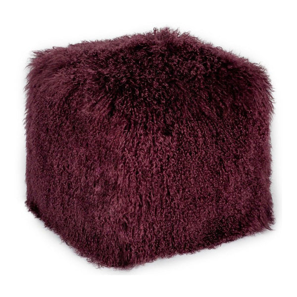 Moe's Home Collection Lamb Fur Pouf | Modishstore | Poufs-3