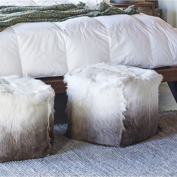 Moe's Home Collection Goat Fur Pouf - 16