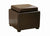 Baxton Studio Dark Brown Tate Storage Ottoman | Modishstore | Ottomans